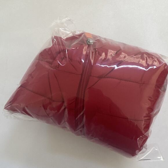 Save The Duck Puffer Vest Mens Small Ultra Light Full Zip Red Outdoors Gorpcore - Picture 10 of 10